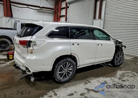 2018 Toyota Highlander Se from USA, damaged, VIN 5TDJZRFH0JS556612